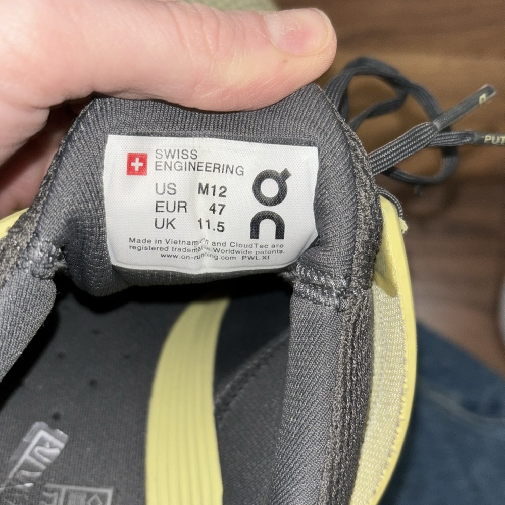 On Cloud Yellow And Gray Cloudtec Running Sneaker… - image 5